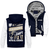 Personalized Name Fleece Zip Hoodie - If Name Can't Fix It
