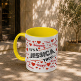 Yellow Accent Mug