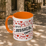 Orange Accent Mug