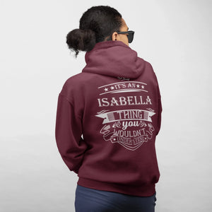 Personalized Name Hoodie - It’s A Name Thing - Crown Ribbon Typography