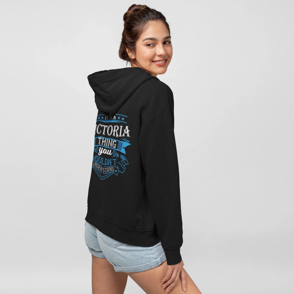 Personalized Name Hoodie - It’s A Name Thing - Crown Ribbon Typography
