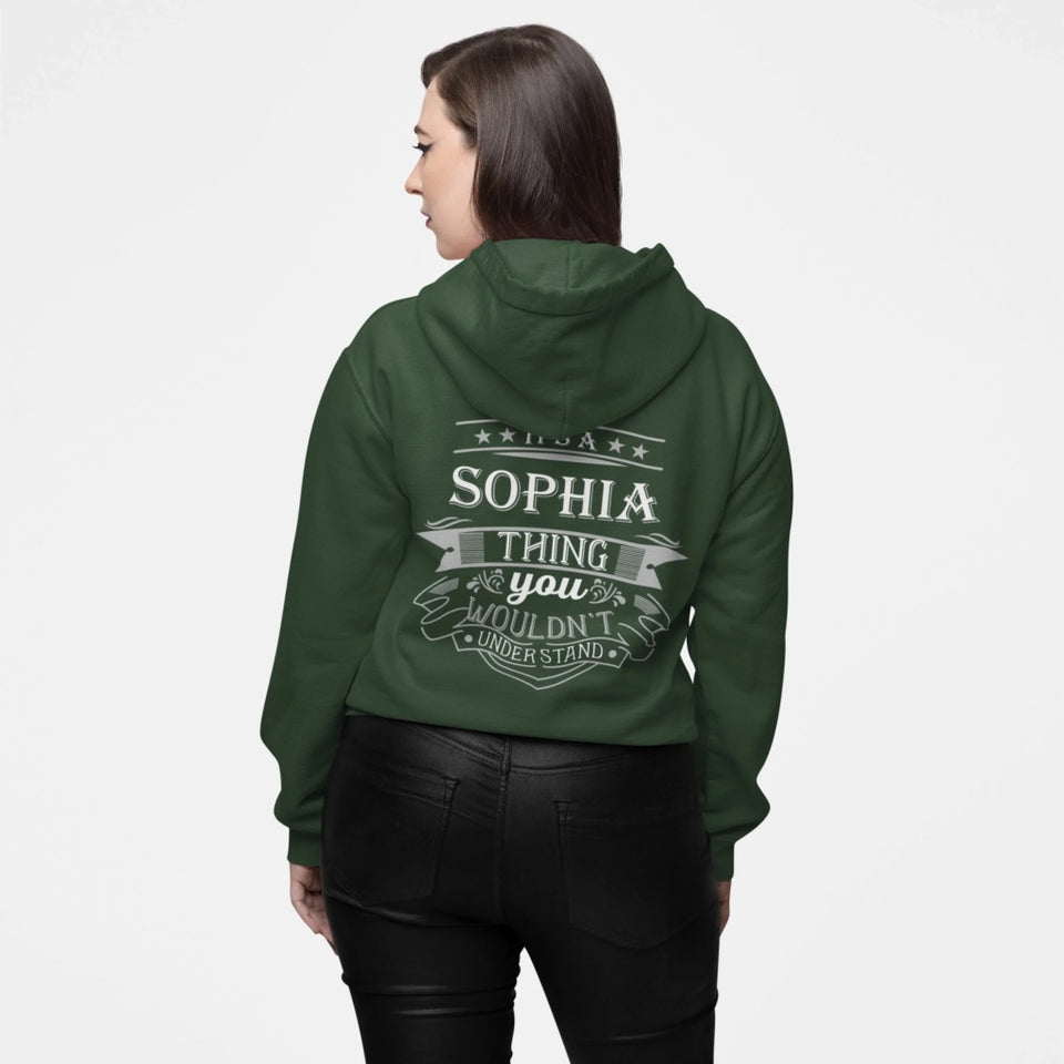 Personalized Name Hoodie - It’s A Name Thing - Crown Ribbon Typography