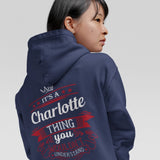 Personalized Name Hoodie - It’s A Name Thing - Crown Ribbon Typography