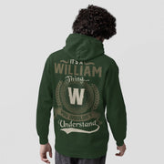 Custom Name Hoodie with Initial - It’s A Name Thing - Vintage Crest Style 