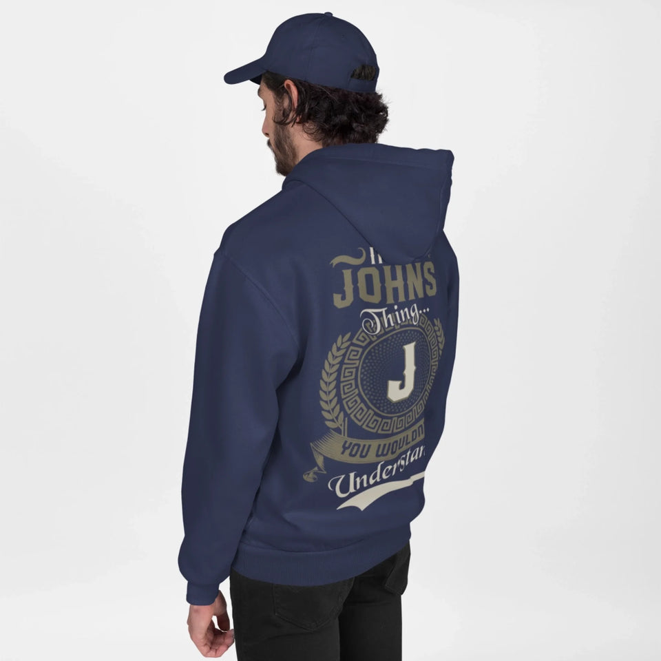 Custom Name Hoodie with Initial - It’s A Name Thing - Vintage Crest Style