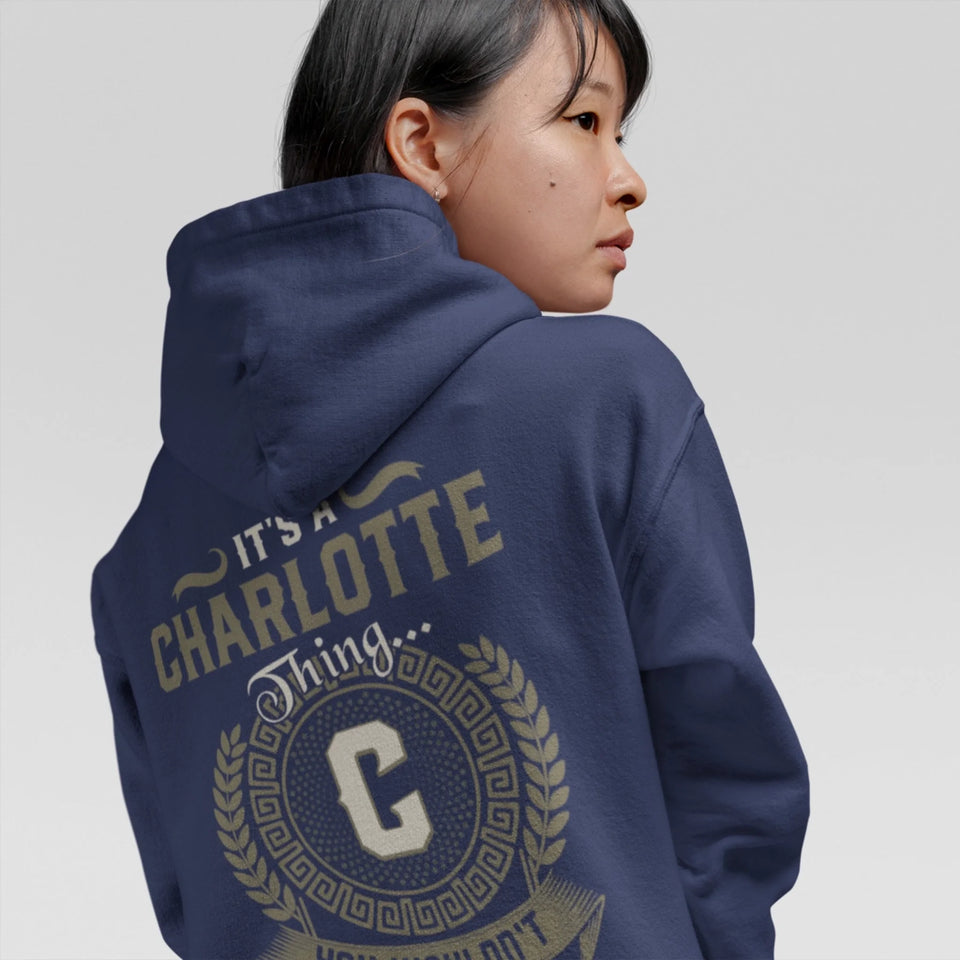 Custom Name Hoodie with Initial - It’s A Name Thing - Vintage Crest Style