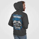 Personalized Name Hoodie - Runs Through My Veins