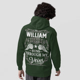 Personalized Name Hoodie - Runs Through My Veins