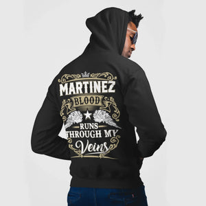 Personalized Name Hoodie - Runs Through My Veins