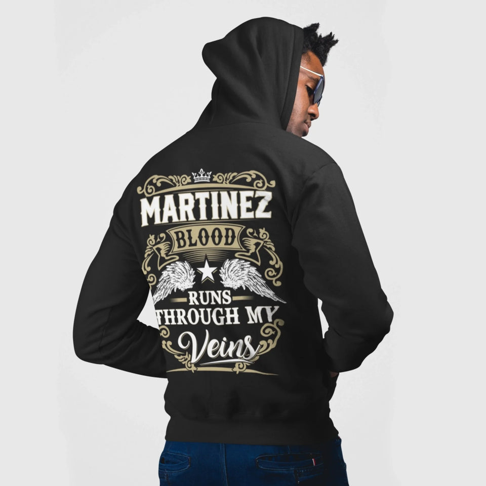 Personalized Name Hoodie - Runs Through My Veins