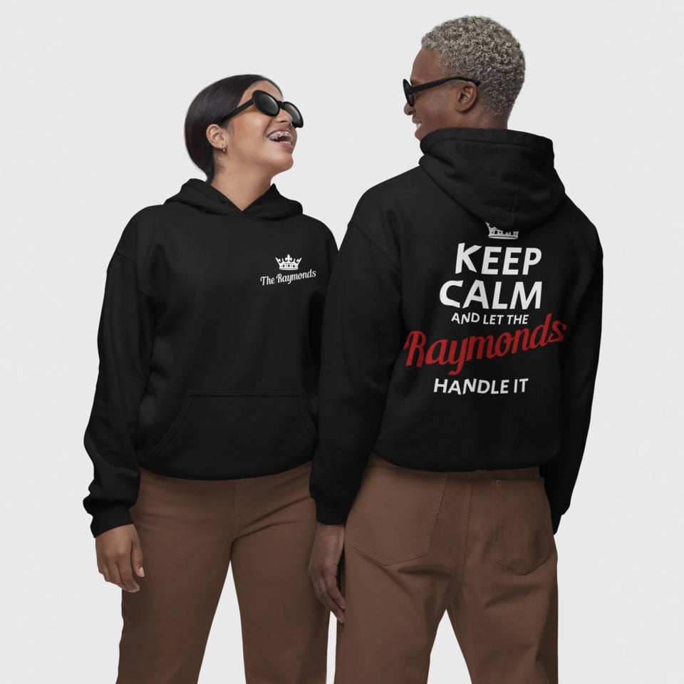 Personalized Name Hoodie - Keep Calm And Let Name Handle It
