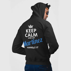 Personalized Name Hoodie - Keep Calm And Let Name Handle It
