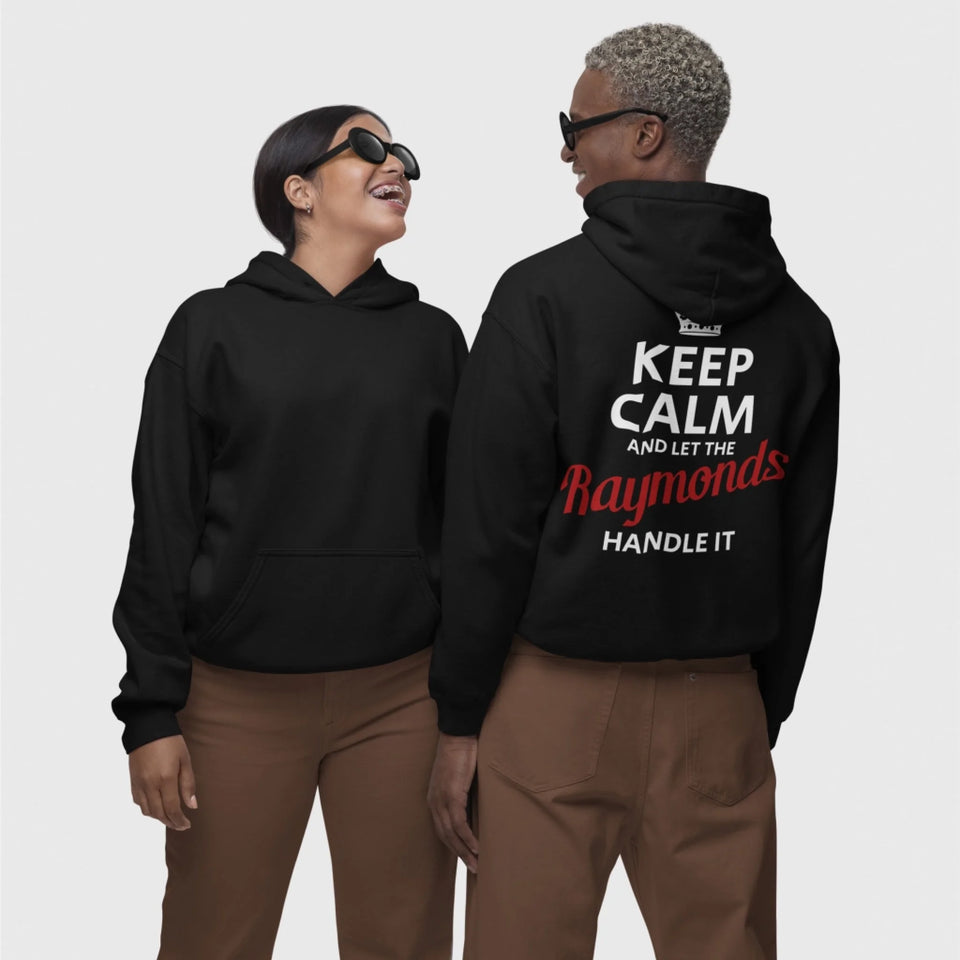 Personalized Name Hoodie - Keep Calm And Let Name Handle It