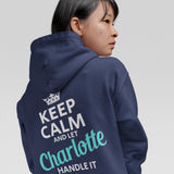 Personalized Name Hoodie - Keep Calm And Let Name Handle It-1
