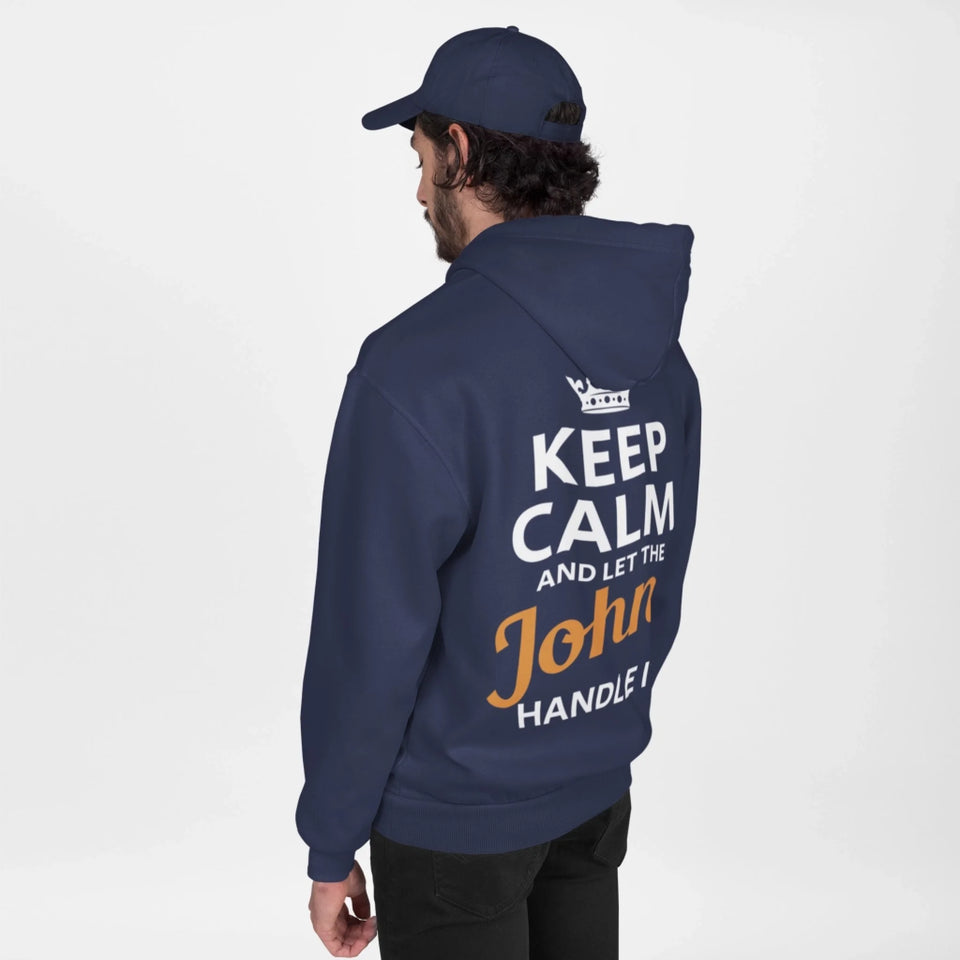 Personalized Name Hoodie - Keep Calm And Let Name Handle It