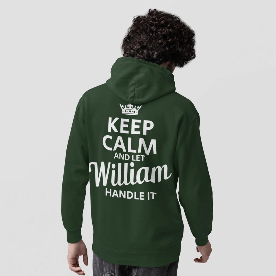 Personalized Name Hoodie - Keep Calm And Let Name Handle It