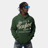 Custom Name Hoodie - It's A Family Name Thing - Front