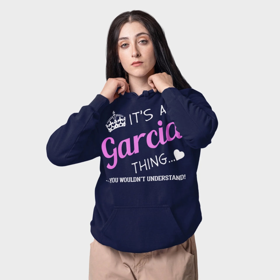 Custom Name Hoodie - It's A Family Name Thing - Front