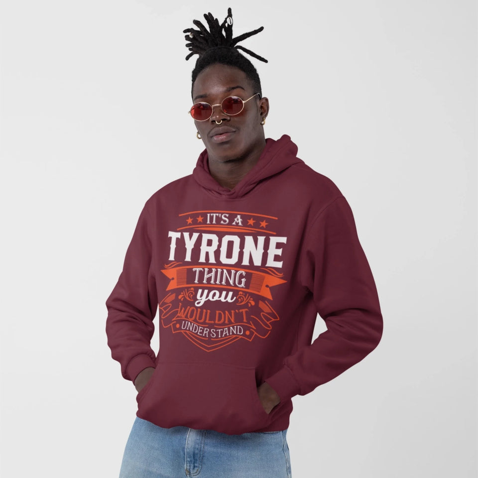 Custom Name Hoodie - It’s A Name Thing - Vintage Typography Front