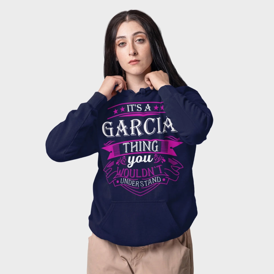 Custom Name Hoodie - It’s A Name Thing - Vintage Typography Front