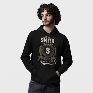 Custom Name and Initial Hoodie - It’s A Name Thing - Vintage Crest Style Front
