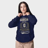 Custom Name and Initial Hoodie - It’s A Name Thing - Vintage Crest Style Front