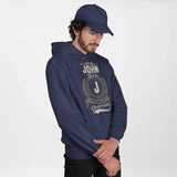 Custom Name and Initial Hoodie - It’s A Name Thing - Vintage Crest Style Front