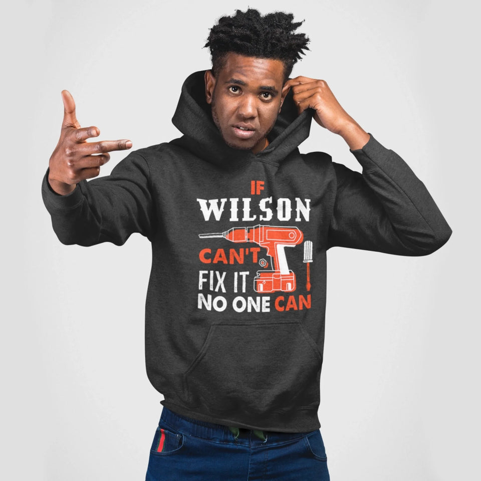 Custom Name Hoodie - If Name Can’t Fix It Handyman Pullover