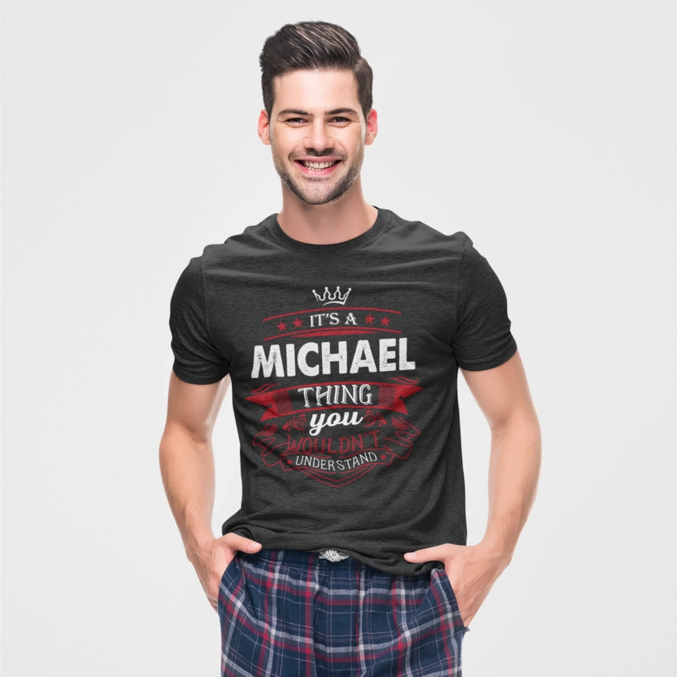 Custom Name T-Shirt - It’s A Name Thing - Crown Ribbon Typography-3