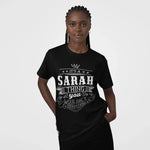 Custom Name T-Shirt - It’s A Name Thing - Crown Ribbon Typography-098