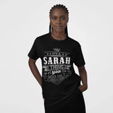 Custom Name T-Shirt - It’s A Name Thing - Crown Ribbon Typography-098