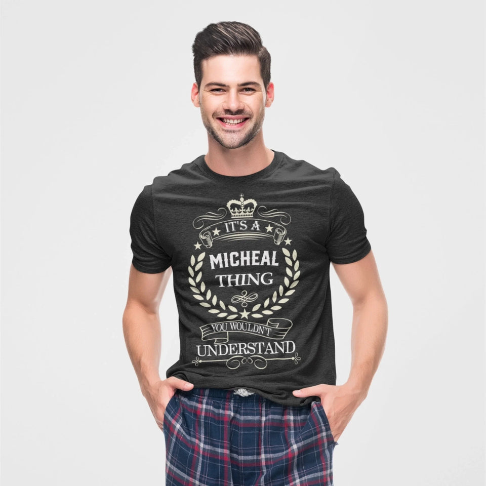 Custom Name T-Shirt - It’s A Name Thing - Vintage Laurel Crest Front