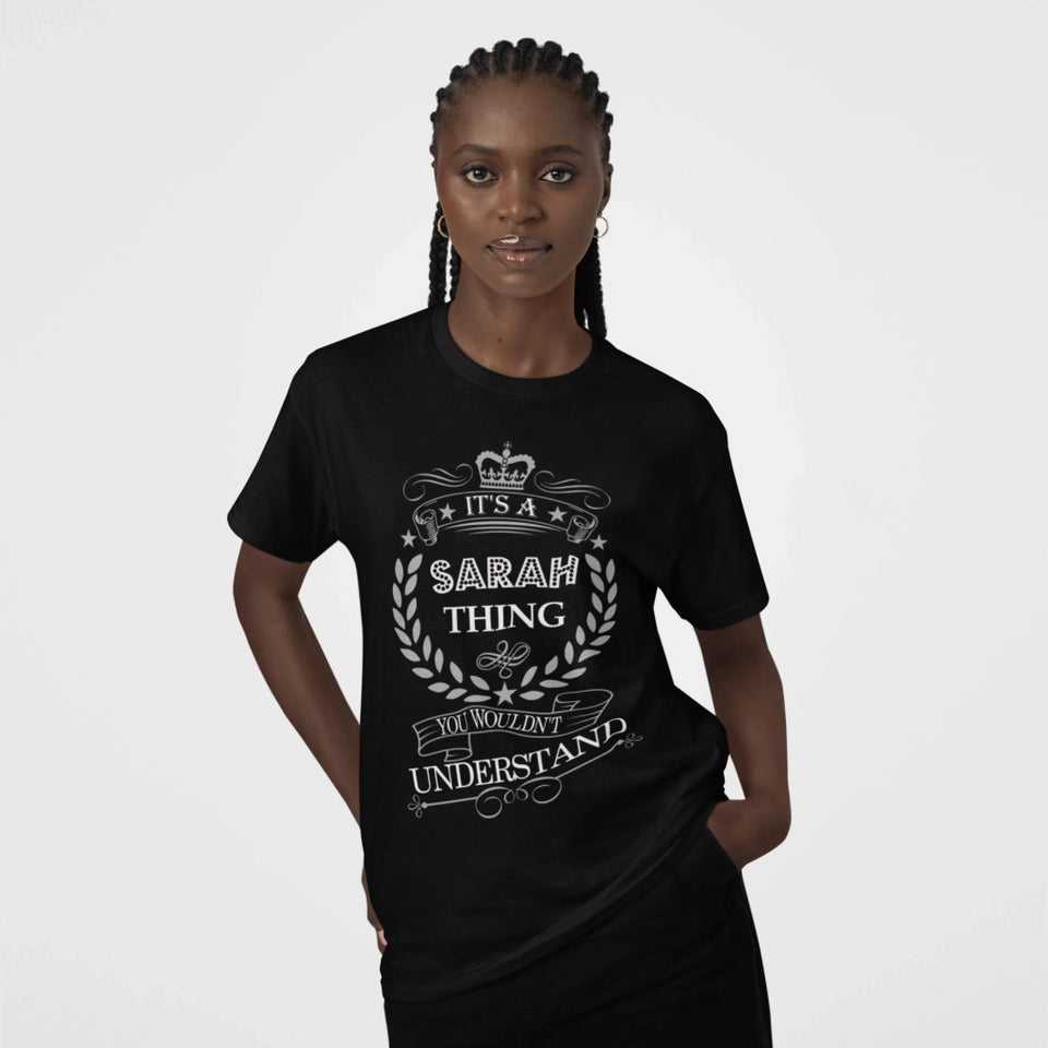 Custom Name T-Shirt - It’s A Name Thing - Vintage Laurel Crest Front