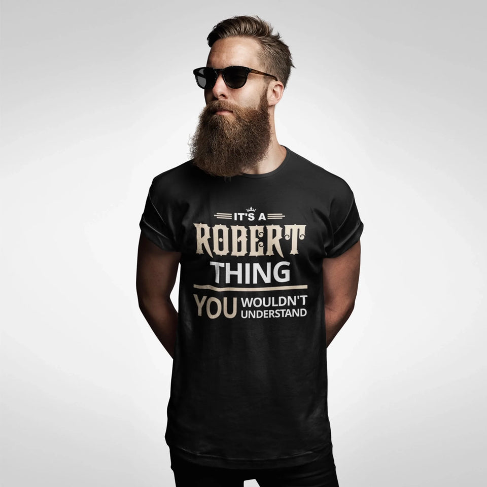 Personalized Name T-Shirt - It’s A Name Thing - Vintage Typography Front
