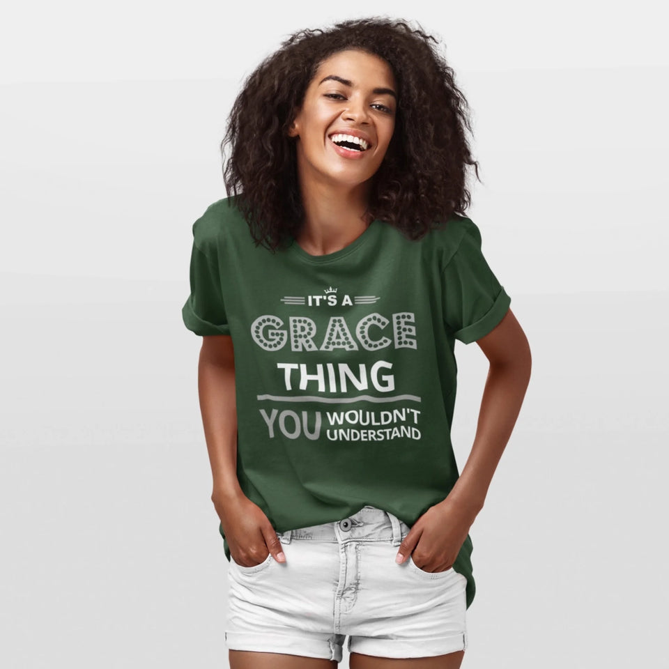 Personalized Name T-Shirt - It’s A Name Thing - Vintage Typography Front