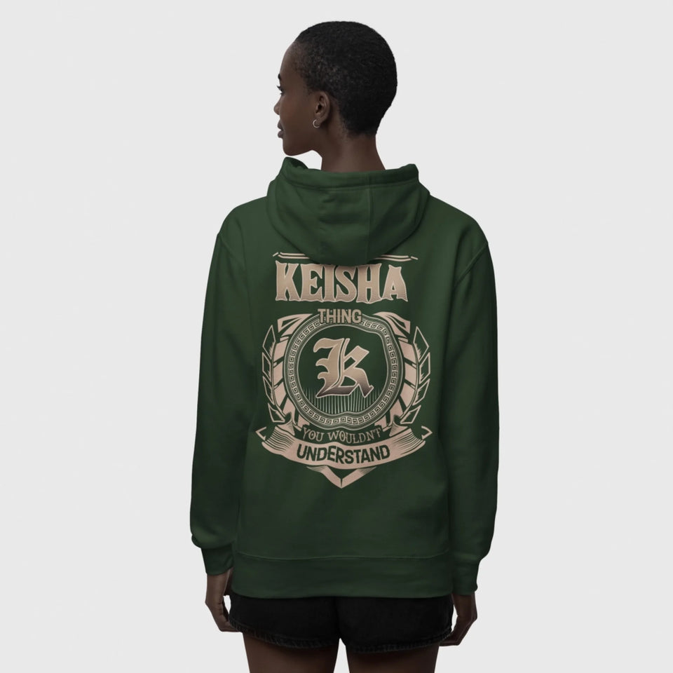Custom Name Full-Zip Hoodie - It’s A Name Thing - Crest Style-22