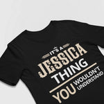 Personalized Name T-Shirt - It’s A Name Thing - Vintage Typography Front
