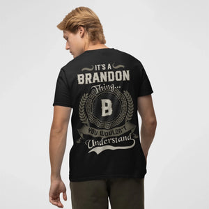 Custom Name T-Shirt with Initial - It’s A Name Thing - Vintage Crest Style1