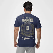 Custom Name T-Shirt with Initial - It’s A Name Thing - Vintage Crest Style-1