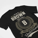 Custom Name T-Shirt with Initial - It’s A Name Thing - Vintage Crest Style1