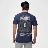 Custom Name T-Shirt with Initial - It’s A Name Thing - Vintage Crest Style-1