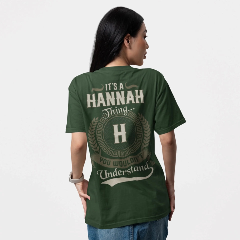 Custom Name T-Shirt with Initial - It’s A Name Thing - Vintage Crest Style-2