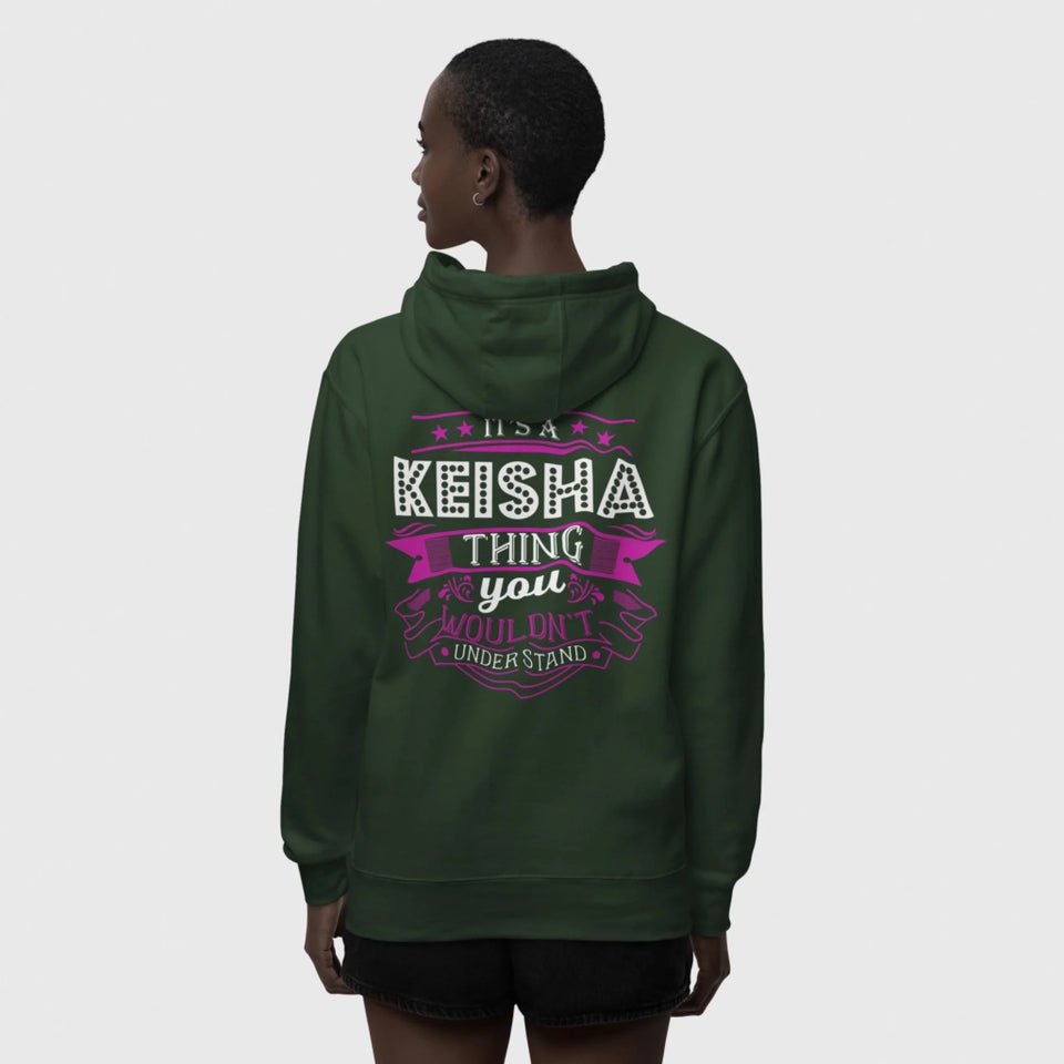 Custom Name Full-Zip Hoodie - It’s A Name Thing -Vintage Typography-45