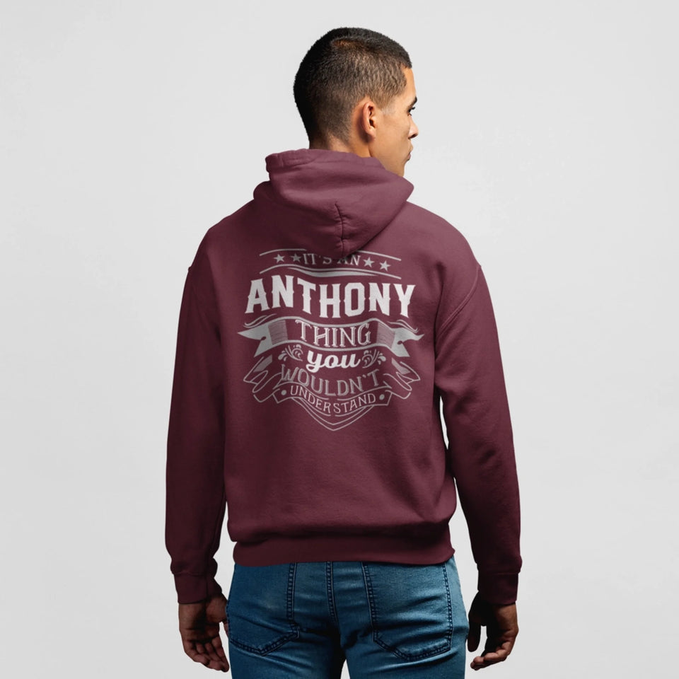 Custom Name Full-Zip Hoodie - It’s A Name Thing -Vintage Typography-4