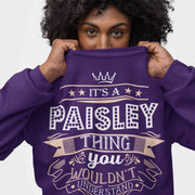 Personalized Name Sweatshirt - It’s A Name Thing - Crown Ribbon Typography-5