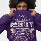 Personalized Name Sweatshirt - It’s A Name Thing - Crown Ribbon Typography-5