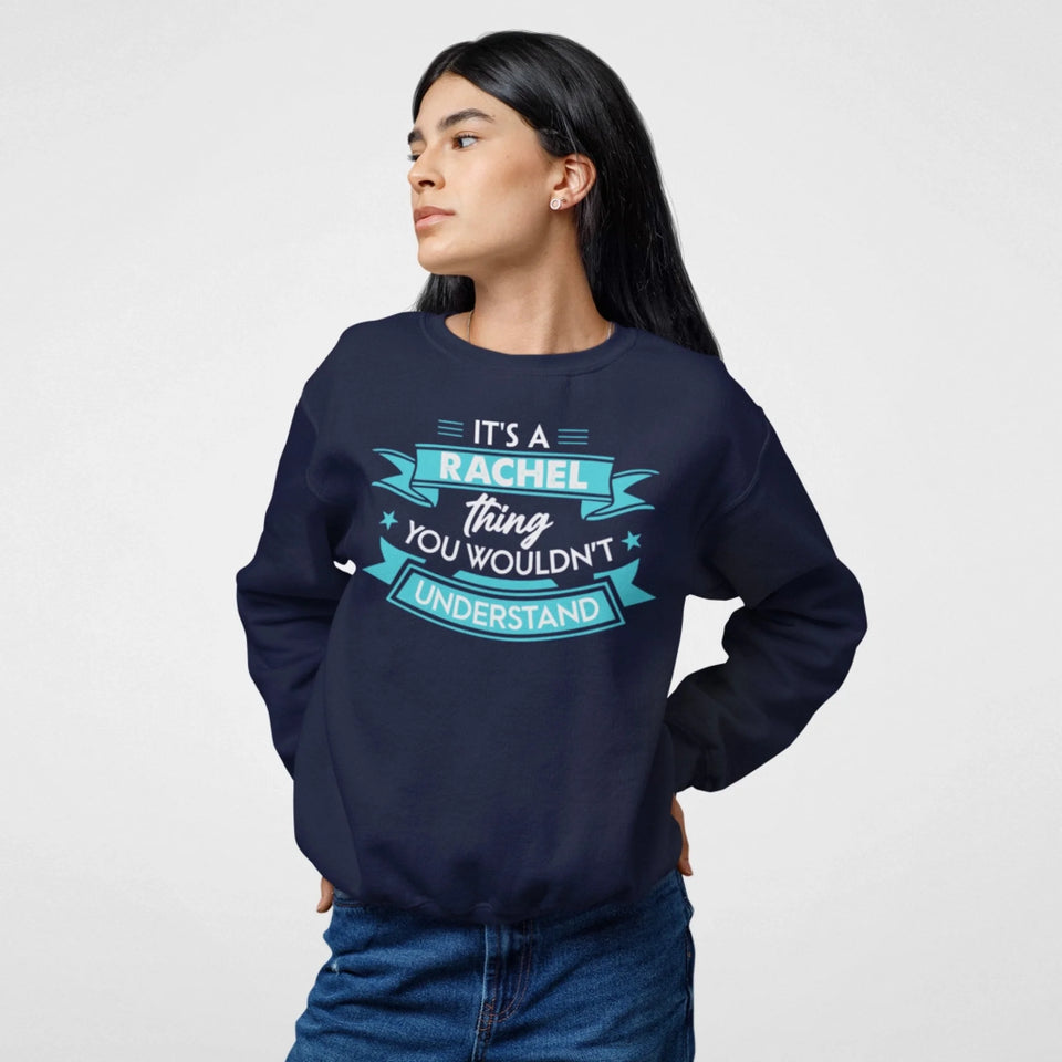 Custom Name Sweatshirt - It’s A Name Thing - Ribbon Typography-1
