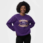 Custom Name Sweatshirt - It’s A Name Thing - Ribbon Typography-7
