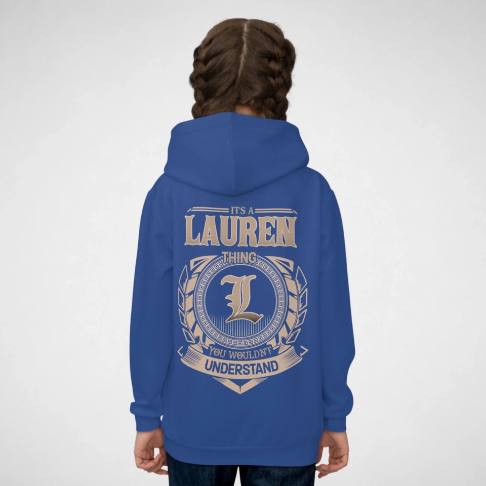 Personalized Name Youth Hoodie - It’s A Name Thing - Crest Style-1