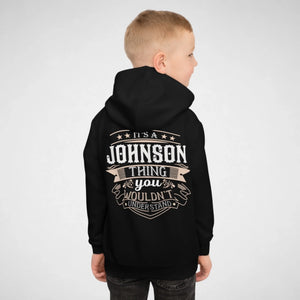 Custom Name Youth Hoodie - It’s A Name Thing - Vintage Typography-new